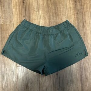 American Outback Dark Green Athletic Mini Shorts